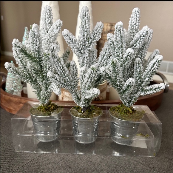 Wondershop | Other | Target Wondershop 3 Pc Flocked Mini Tree Set In ...